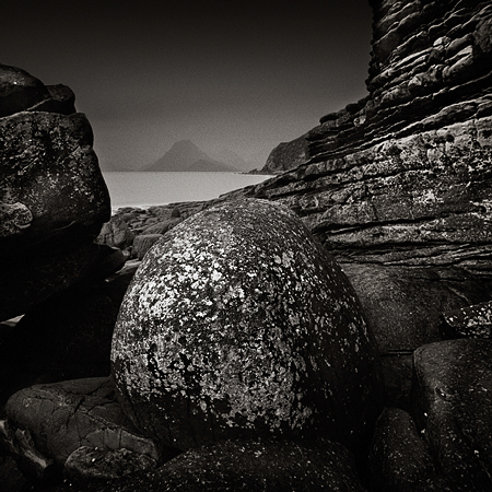 Elgol en noir et blanc. Sébastien Brière