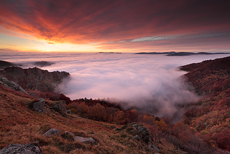 Aube sur le massif du Hohneck, Alsace©Sébastien Brière