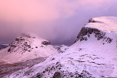 The Quiraing under the snow, Isle of Skye, Scotland©Sébastien Brière